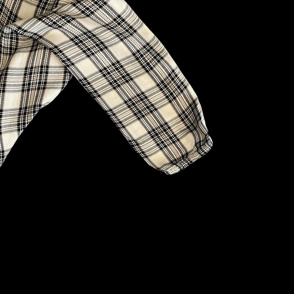 J.Jill Women Plaid Button Front Relaxed Fit Long Sleeve Tiered Peplum Top SZ/ S - Picture 9 of 11